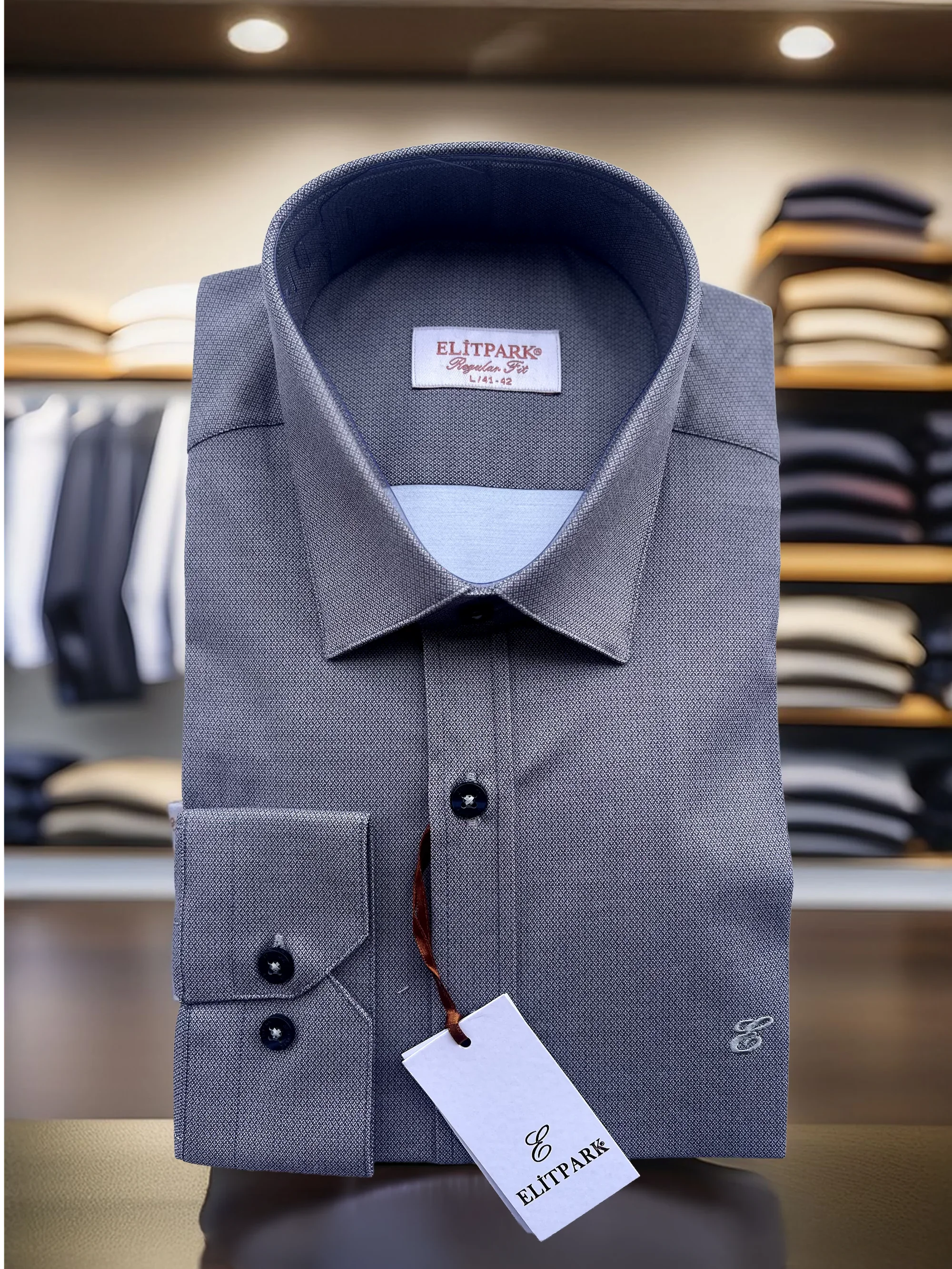 Pamuklu Füme  Erkek Gömlek