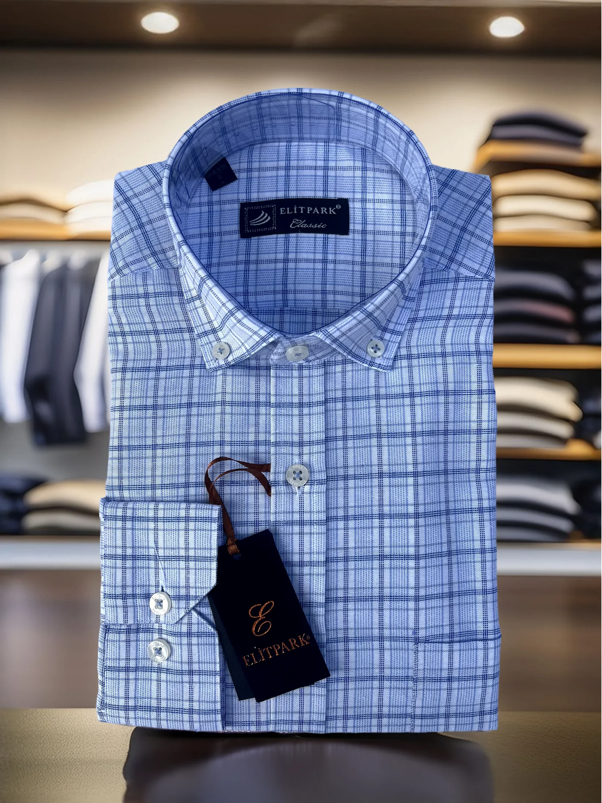 Royal Grid Ekose Pamuklu Cepli Erkek Gömlek